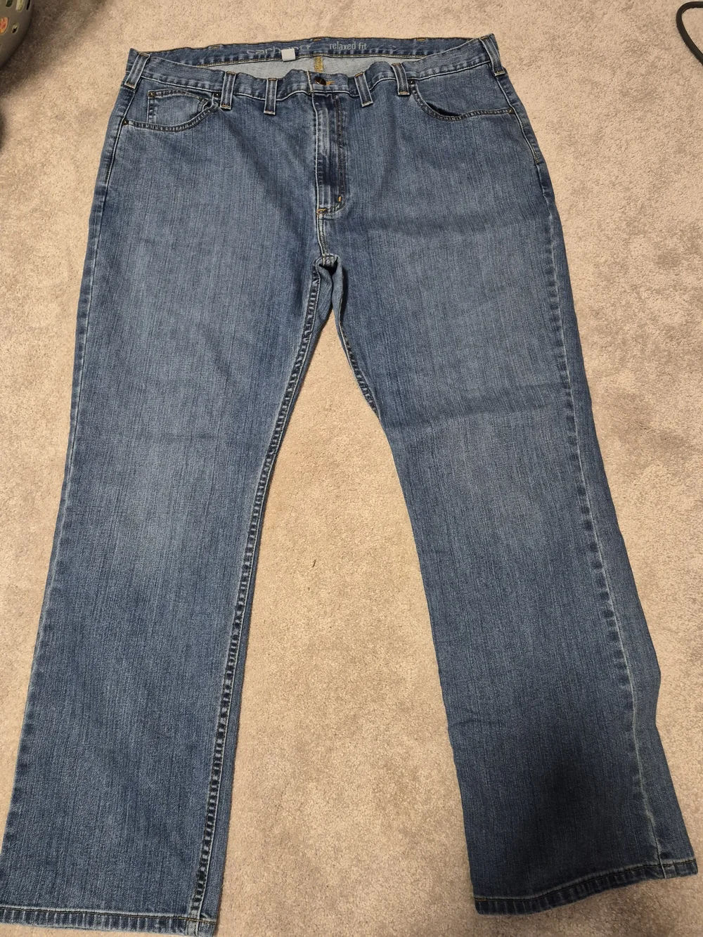 Carhartt Men's‎ Relaxed Straight-Leg Jeans - Blue Denim W44×L32